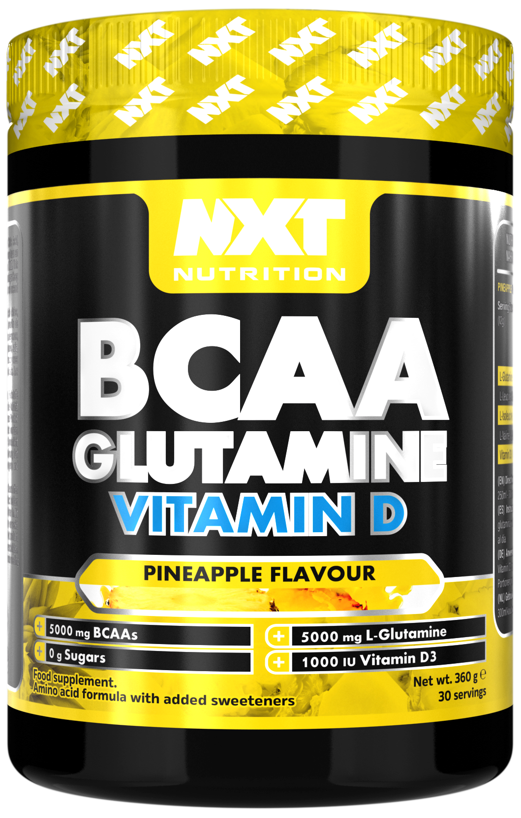 NXT Nutrition BCAA Glutamine Vit D 360g